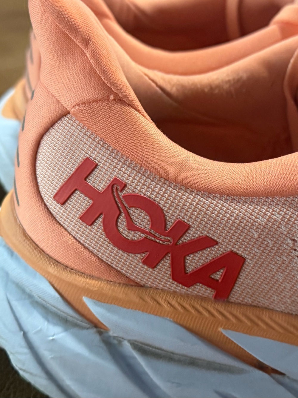 Womens Hoka One One Sneakers Clifton 8 'CSPY orange' Running size 9 - Picture 5 of 11